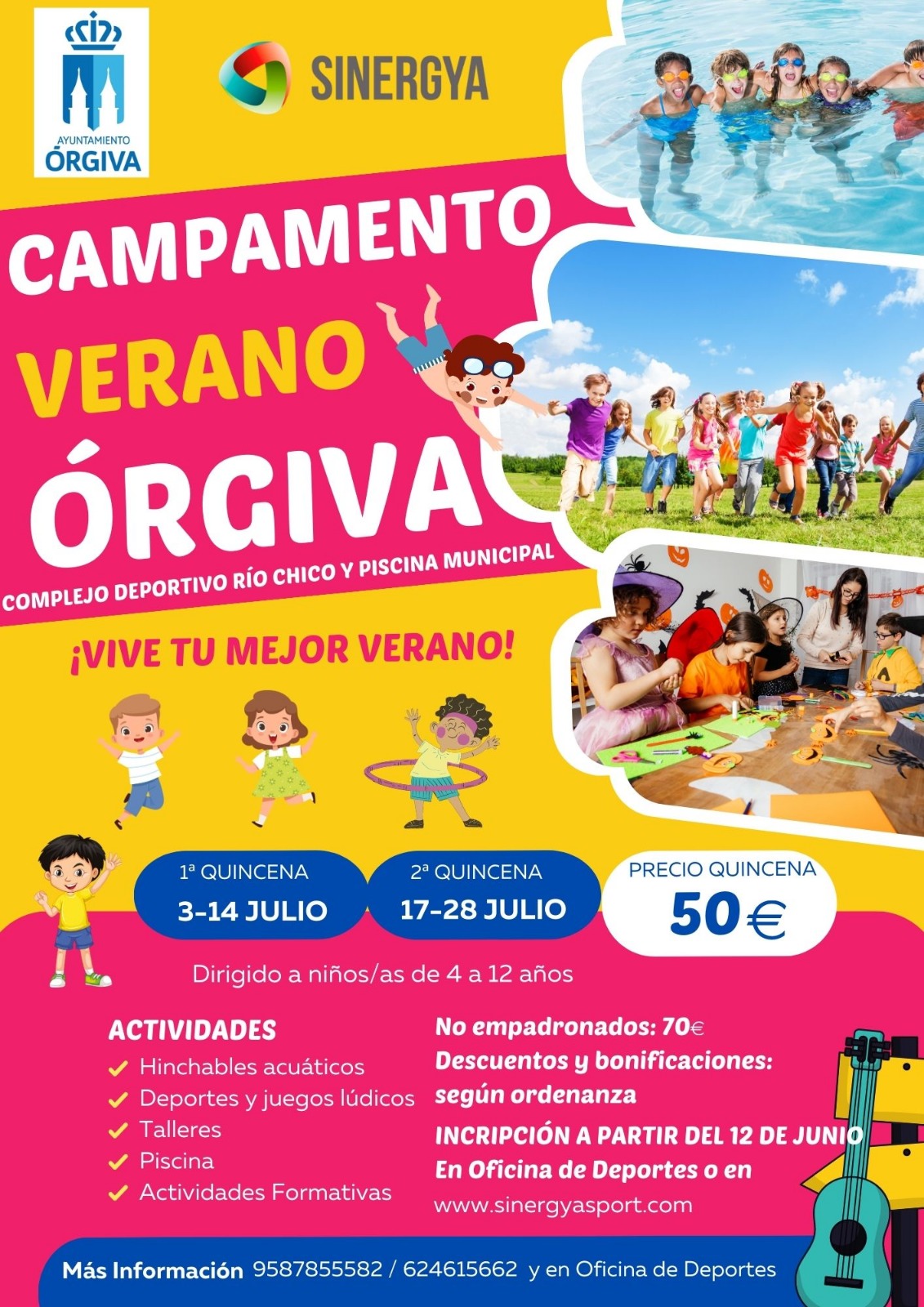 Cartel del Campus de verano de Órgiva